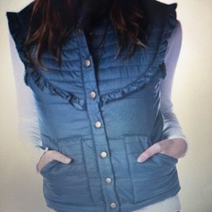 ❤️NWOT FREE PEOPLE Army Green Quilted Vest, Sz LG